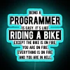 Neon Funny Programmer Humor Wall Sign for Coding Enthusiasts Office Decor