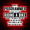 Programming made fun with humor in bright colorful LED signage.