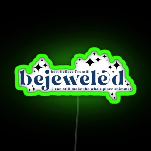 Bejeweled Taylor Swift Midnights Album RGB Neon Sign