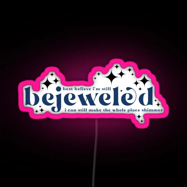 Bejeweled Taylor Swift Midnights Album RGB Neon Sign