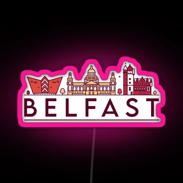 Belfast Cityscape RGB Neon Sign