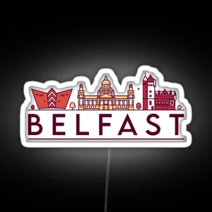 Belfast Cityscape RGB Neon Sign