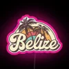 RGB Neon Honeymoon Sign for Romantic Belize Getaway Decor