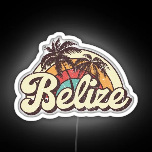 Belize Honeymoon Trip RGB Neon Sign
