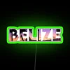 Belize-inspired Honeymoon Getaway Gift with Vibrant RGB Neon Sign Decor