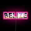 Brighten your paradise with vibrant Belize honeymoon vacation gift neon signs