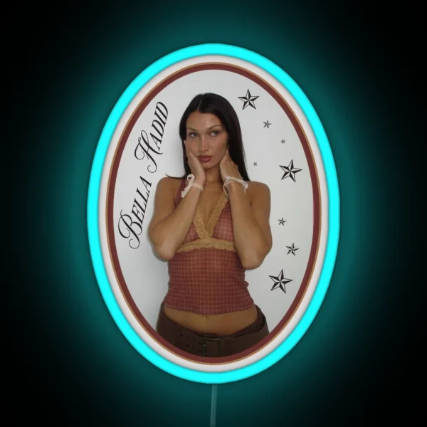 Bella Hadid RGB Neon Sign