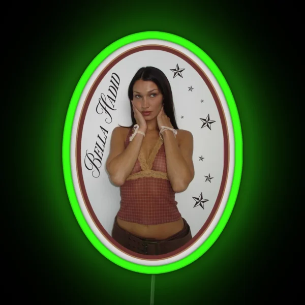 Bella Hadid RGB Neon Sign