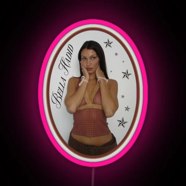 Bella Hadid RGB Neon Sign