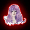 Mysterious 18th century Japanese romance film-inspired glowing artwork decoration.