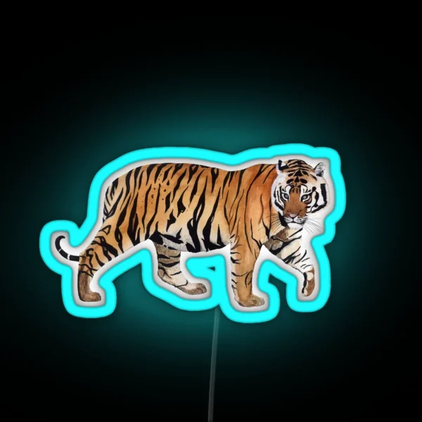 BENGAL TIGER RGB Neon Sign