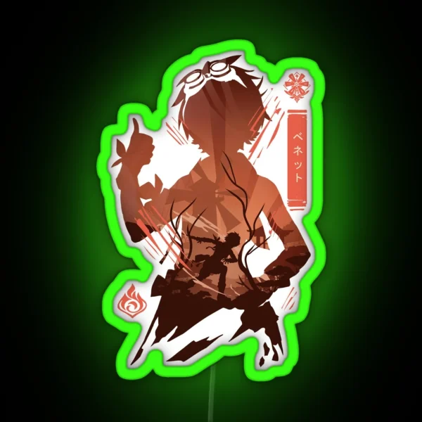 Bennett Genshin Impact RGB Neon Sign
