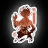 Genshin Impact themed Bennett character RGB LED neon wall decor