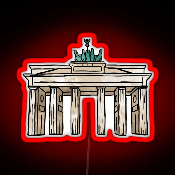 Berlin Brandenburg Gate RGB Neon Sign