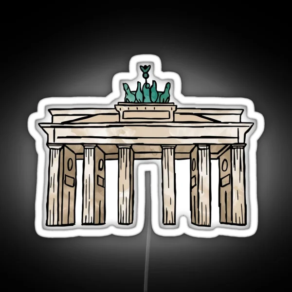 Berlin Brandenburg Gate RGB Neon Sign