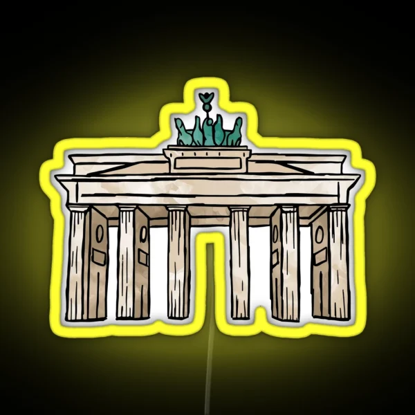 Berlin Brandenburg Gate RGB Neon Sign
