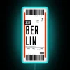 Berlin City Vibes - Vintage Airport Style RGB Neon Sign Decoration