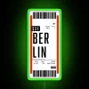 Berlin Germany Air Travel Theme Neon Sign for Modern Decor