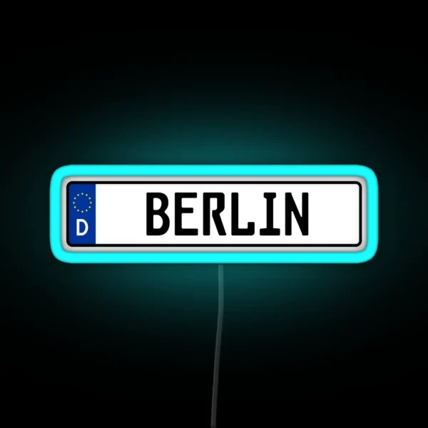 Berlin Kennzeichen RGB Neon Sign