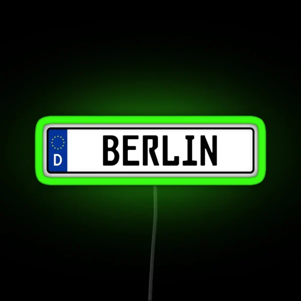 Berlin Kennzeichen RGB Neon Sign
