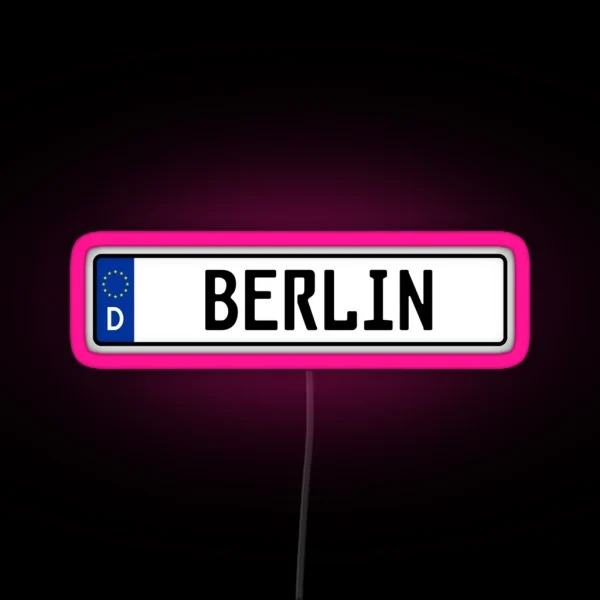 Berlin Kennzeichen RGB Neon Sign