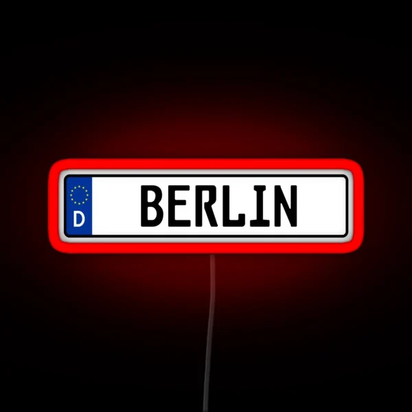 Berlin Kennzeichen RGB Neon Sign
