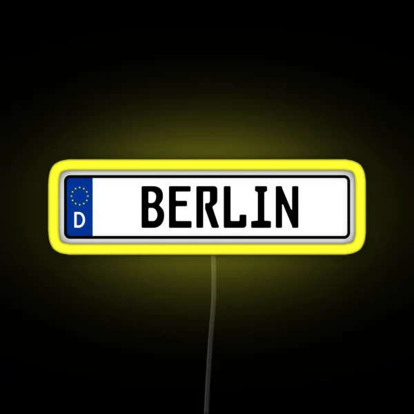Berlin Kennzeichen RGB Neon Sign