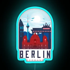 Berlin Skyline RGB Neon Sign