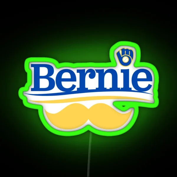 Bernie Brewer RGB Neon Sign
