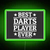Neon Sign for Dart Enthusiasts with Bold RGB Lighting Features