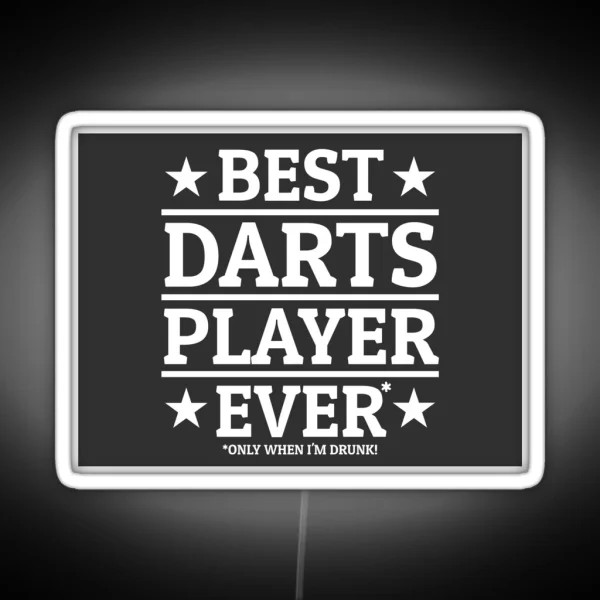 Best Darts Player Darts Team Dartgame Dartboard RGB Neon Sign