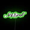 Personalized Best Friend Neon Sign with Color-Changing RGB Lighting Option