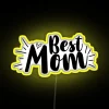 Personalized best mom rgb neon lighted sign with love messages