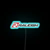 Vibrant RGB Neon Sign with Authentic Raleigh Bikes Logo Design