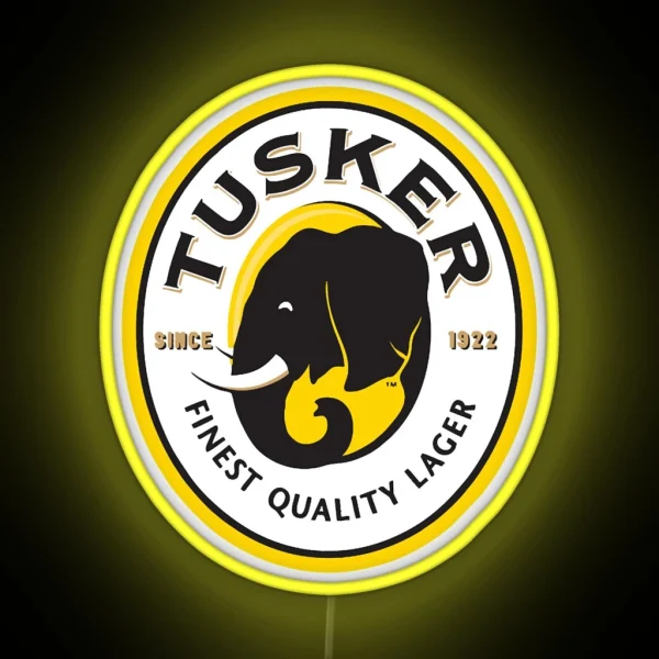 Best Seller Tusker Lager Logo Merchandise RGB Neon Sign