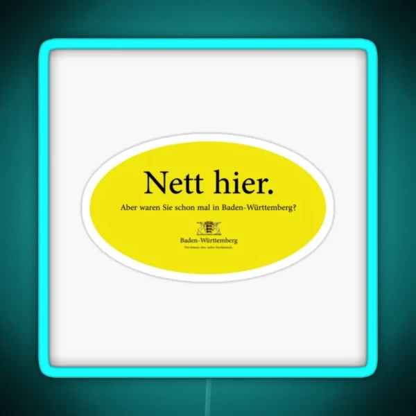Best Selling Nett Hier RGB Neon Sign