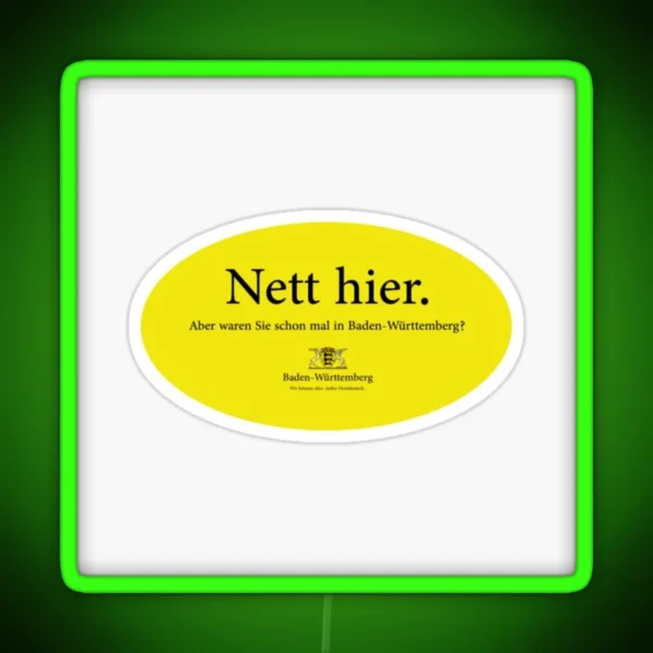 Best Selling Nett Hier RGB Neon Sign