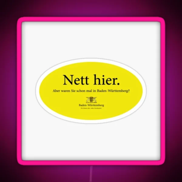 Best Selling Nett Hier RGB Neon Sign