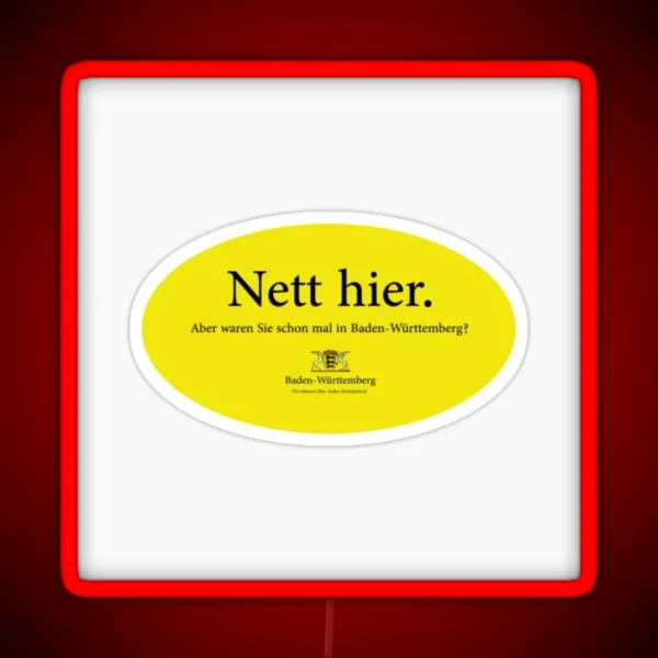 Best Selling Nett Hier RGB Neon Sign