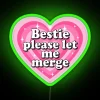 Vibrant Funny RGB Neon Sign Merging Friendship and Humor Home Decor.