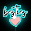 Neon best friend love and friendship gift wall decor lighting