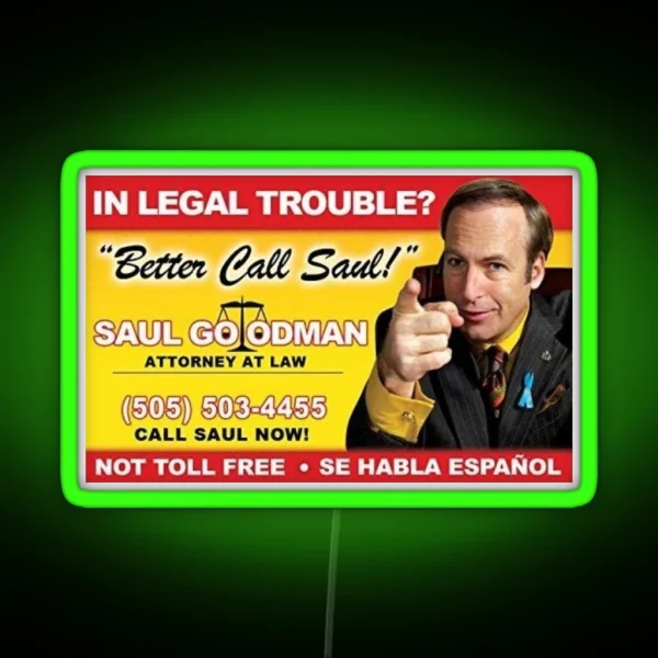 Better Call Saul RGB Neon Sign