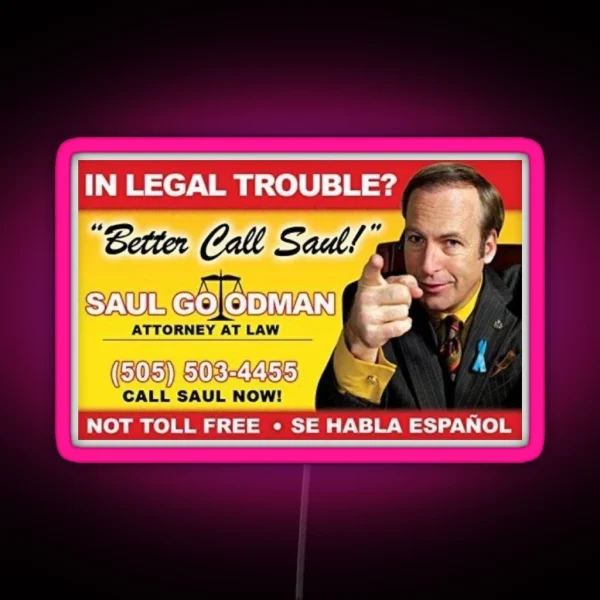 Better Call Saul RGB Neon Sign