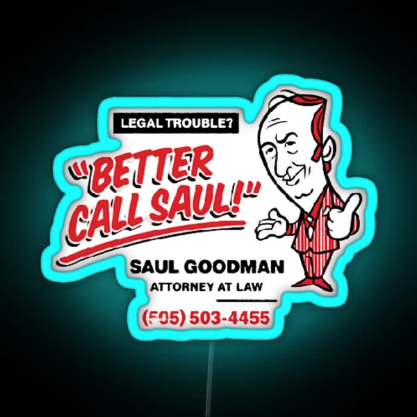 Better Call Saul Saul Goodman Breaking Bad RGB Neon Sign