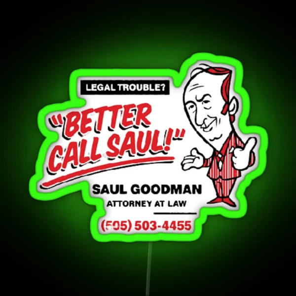 Better Call Saul Saul Goodman Breaking Bad RGB Neon Sign