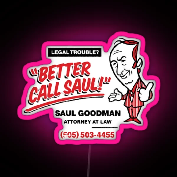 Better Call Saul Saul Goodman Breaking Bad RGB Neon Sign