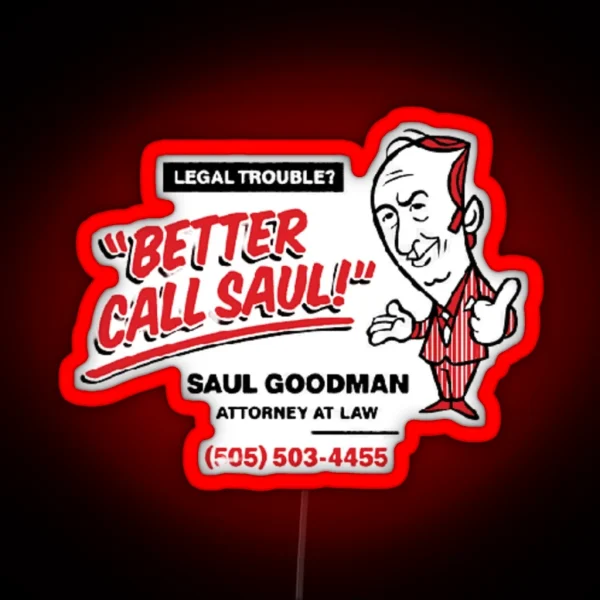 Better Call Saul Saul Goodman Breaking Bad RGB Neon Sign