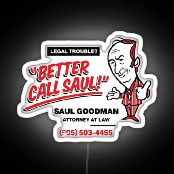 Better Call Saul Saul Goodman Breaking Bad RGB Neon Sign