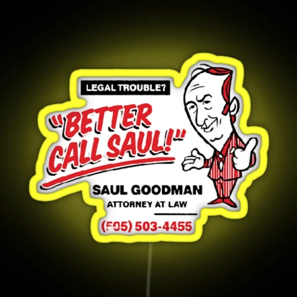 Better Call Saul Saul Goodman Breaking Bad RGB Neon Sign