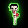 RGB Neon Art Deco Style Retro Cartoon Character Betty Boop Sign